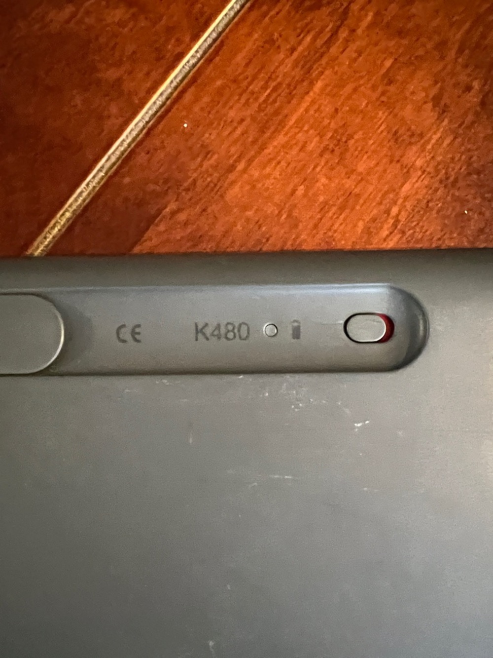 Logitech K480 Bluetooth Tablet Keyboard in Black with Yellow Slot - Picture 3 of 7